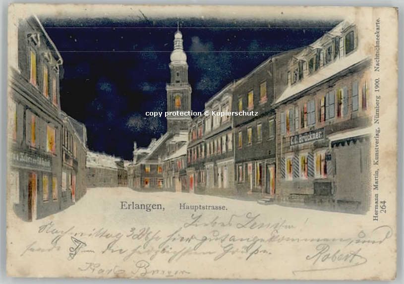 Erlangen Hauptstrasse x 1901