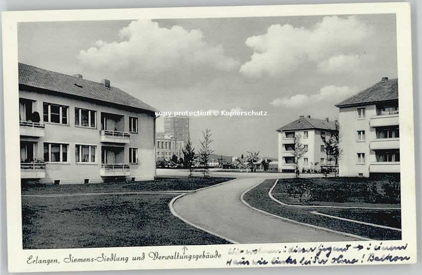 ERLANGEN Bayern Siemens-Siedlung Verwaltungsgebaeude * 1954