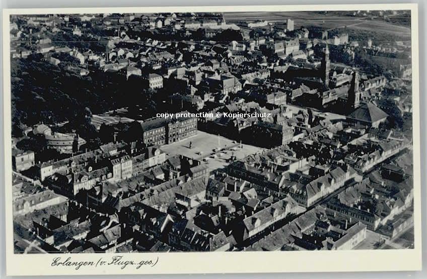 ERLANGEN Bayern Fliegeraufnahme * 1940