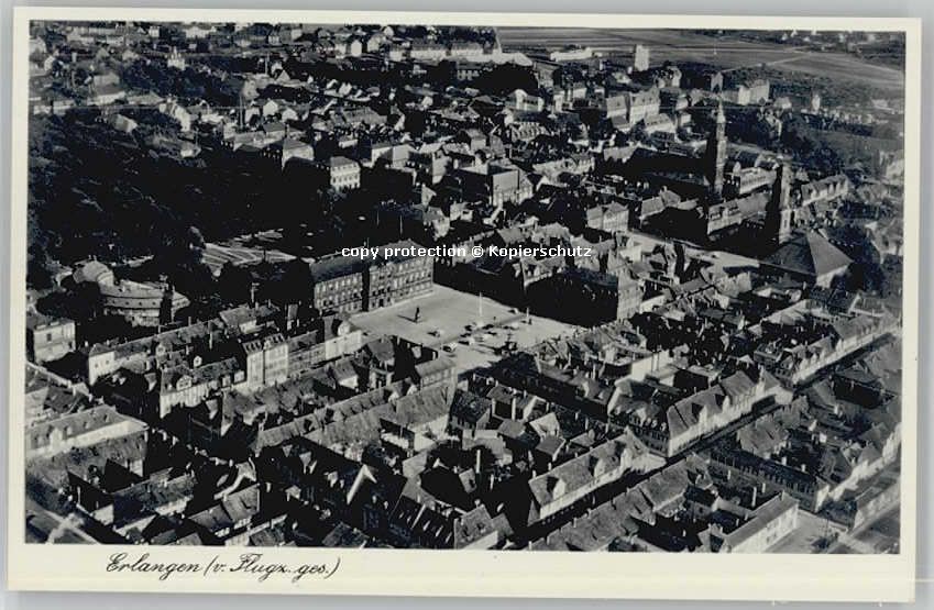 ERLANGEN Bayern Fliegeraufnahme * 1940