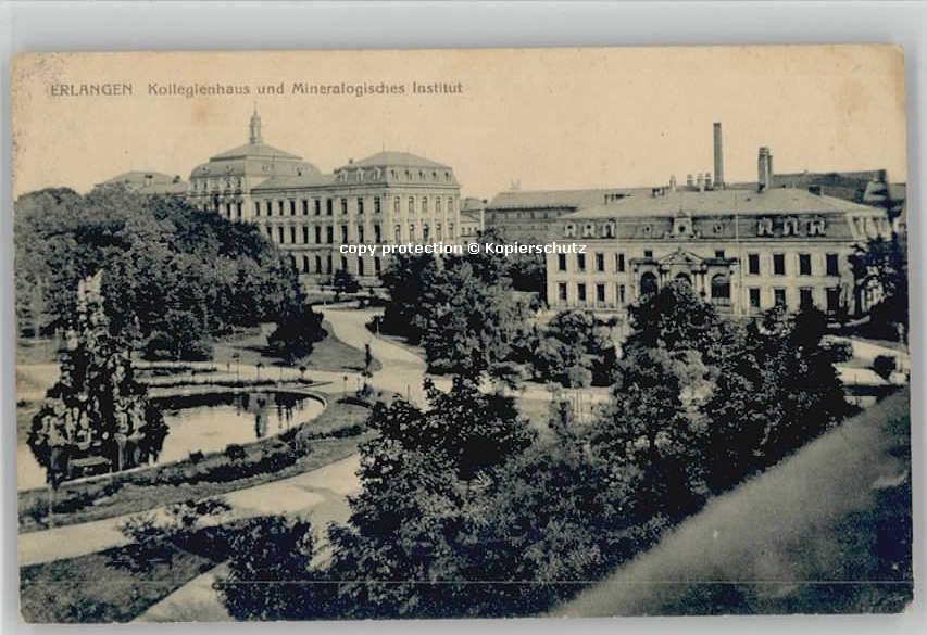ERLANGEN Bayern Institut Kollegienhaus x 1910