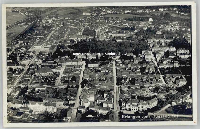 ERLANGEN Bayern Fliegeraufnahme * 1940