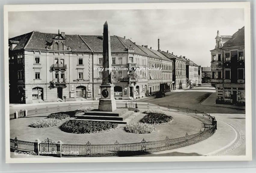 ERLANGEN Bayern Kaiser Wilhelm Platz * 1955