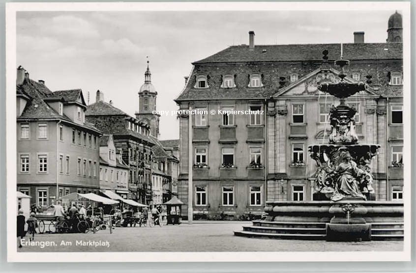 ERLANGEN Bayern Marktplatz * 1955