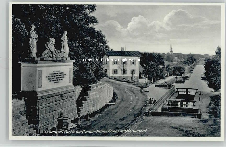 ERLANGEN Bayern Donau-Main-Kanal * 1940