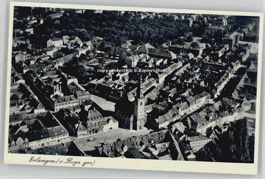 ERLANGEN Bayern Fliegeraufnahme * 1940