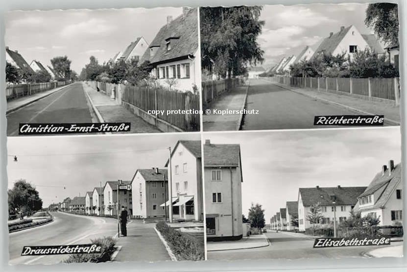 ERLANGEN Bayern Christian-Ernst-Strasse Richterstrasse Drausnickstrasse Elisabet