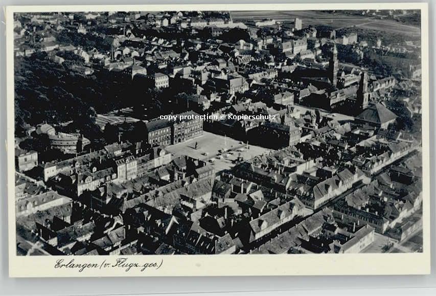 ERLANGEN Bayern Fliegeraufnahme * 1940