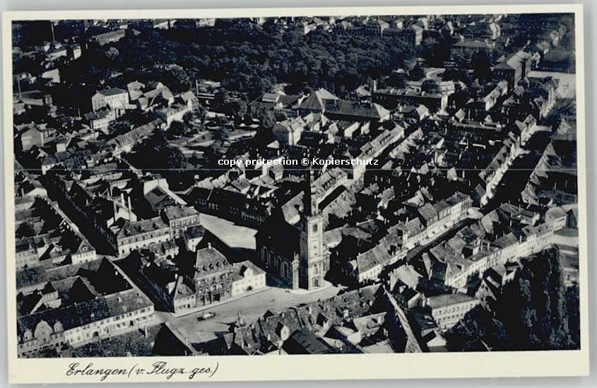 ERLANGEN Bayern Fliegeraufnahme * 1940