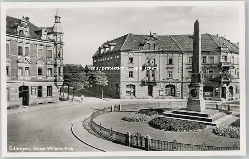 ERLANGEN Bayern Kaiser Wilhelm Platz * 1955