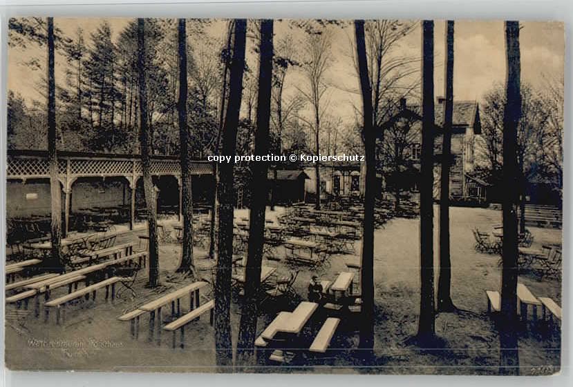 Fuerth Bayern estaurant Forsthaus ungelaufen ca. 1910