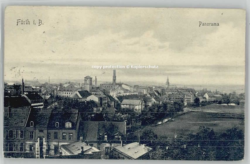 Fuerth Bayern eldpost x 1911