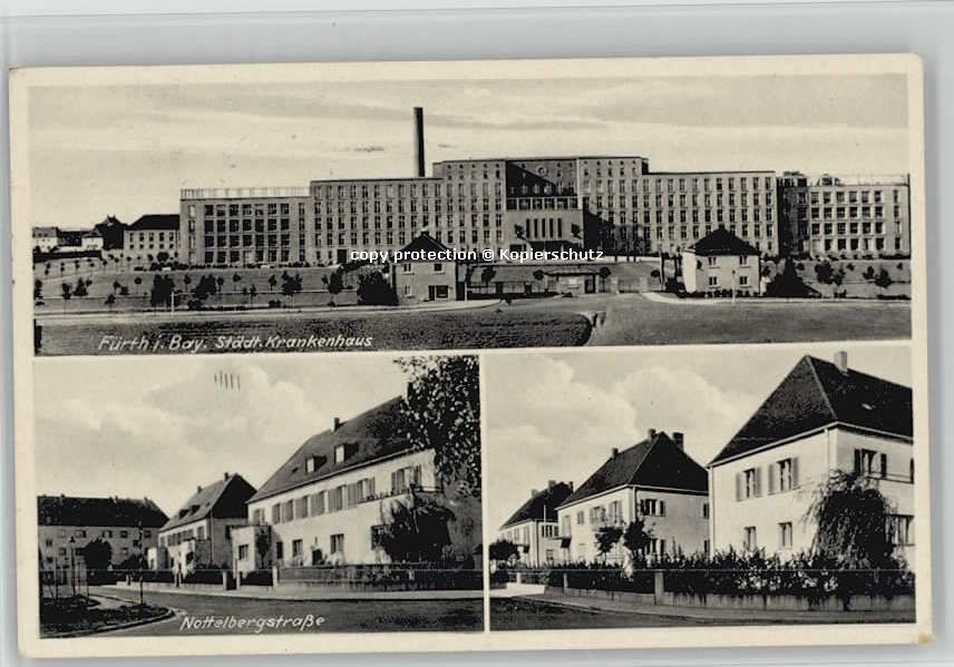 Fuerth Bayern rankenhaus Nottelbergstrasse Feldpost x