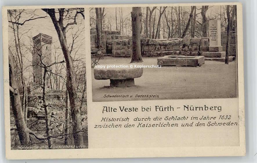 Fuerth Bayern ürnberg Schwedentisch Gedenkstein x 193