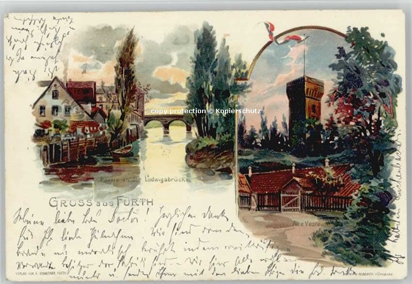 Fuerth Bayern Fuerth Bayern Ludwigsbruecke x 1903