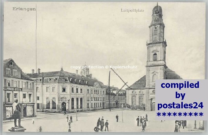 ERLANGEN Bayern Luitpoldplatz ungelaufen ca. 1910