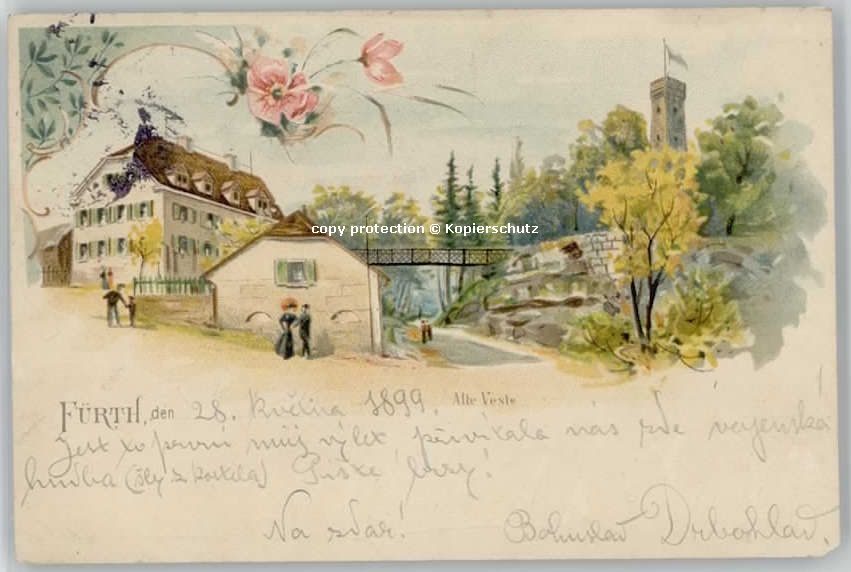 Fuerth Bayern Fuerth Bayern Alte Feste x 1899