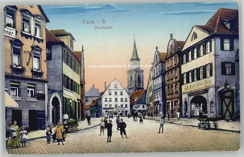 Fuerth Bayern arktplatz x 1917