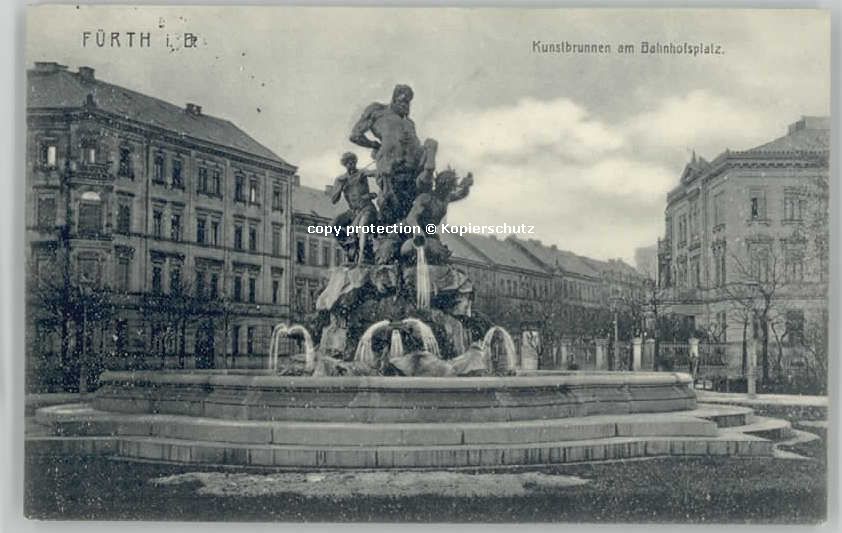 Fuerth Bayern Fuerth Bayern Kunstbrunnen Bahnhofplatz