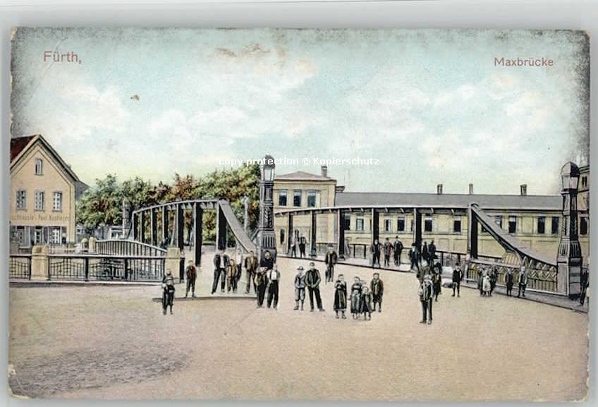 Fuerth Bayern axbrücke Feldpost x 1917
