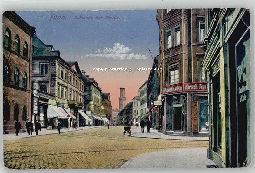 Fuerth Bayern Fuerth Bayern Schwabacherstrasse x 1919