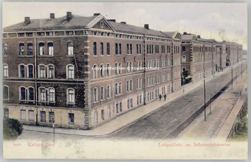 Erlangen Luitpoldstrasse ungelaufen ca. 1900