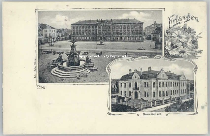 Erlangen ungelaufen ca. 1900