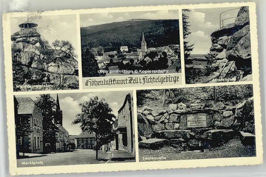 Zell Fichtelgebirge Waldsteingipfel Marktplatz Saalequelle