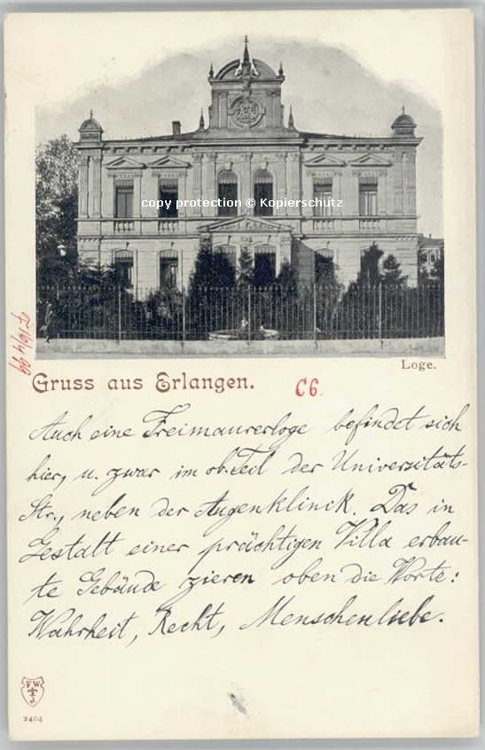 Erlangen  ungelaufen ca. 1900