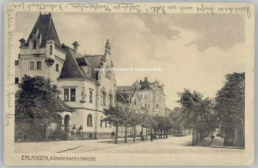 ERLANGEN Bayern Nuernbergerstrasse x 1924