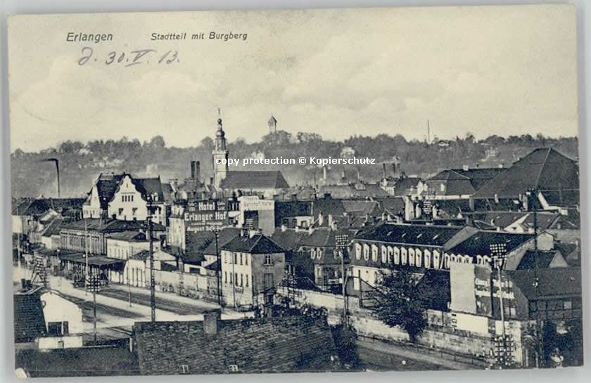 Erlangen Burgberg x 1913