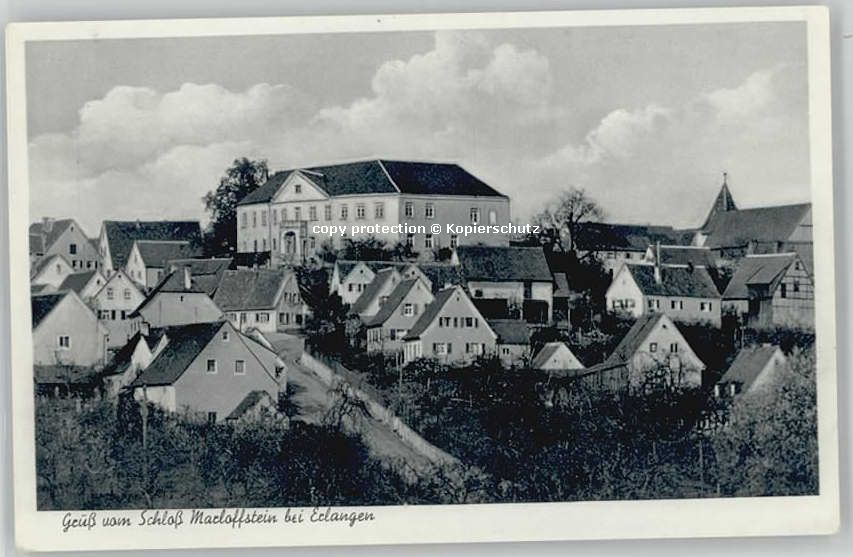 ERLANGEN Bayern Schloss Marloffstein x 1954