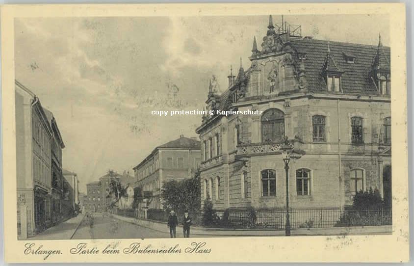 Erlangen Bubensreuther Haus ungelaufen ca. 1920
