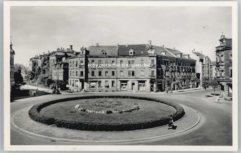 ERLANGEN Bayern Lorlebergplatz ungelaufen ca. 1955