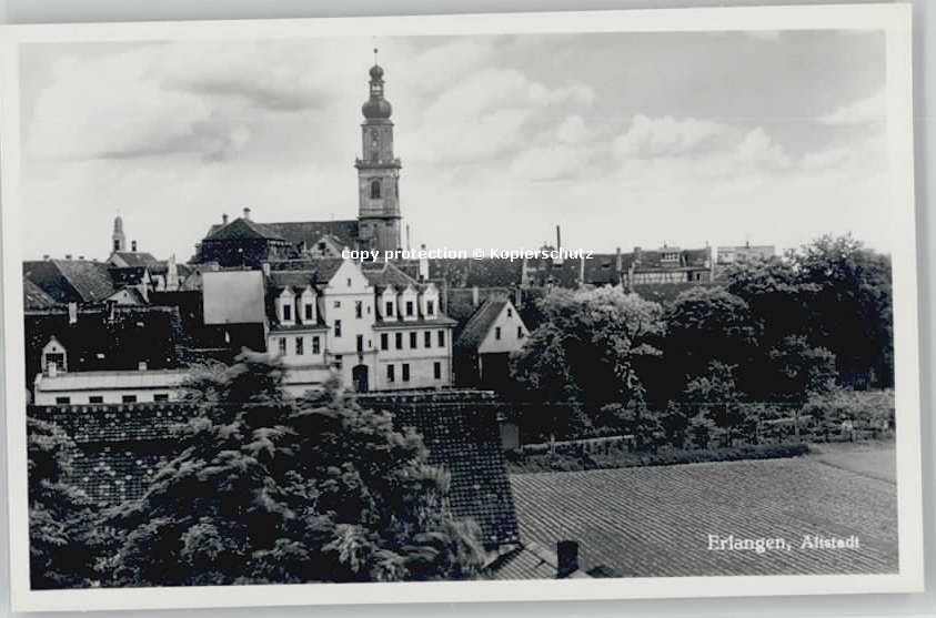 ERLANGEN Bayern  ungelaufen ca. 1955