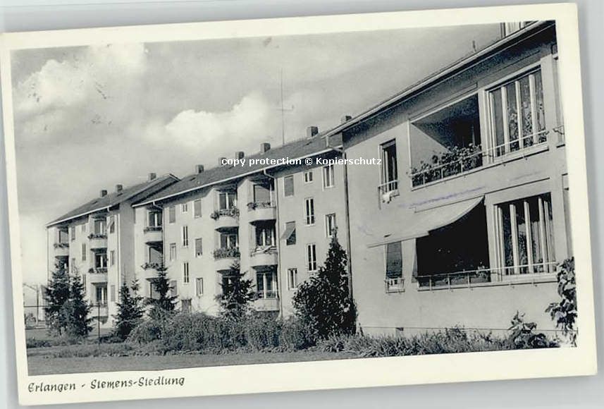 ERLANGEN Bayern Siemens Siedlung  x 1958