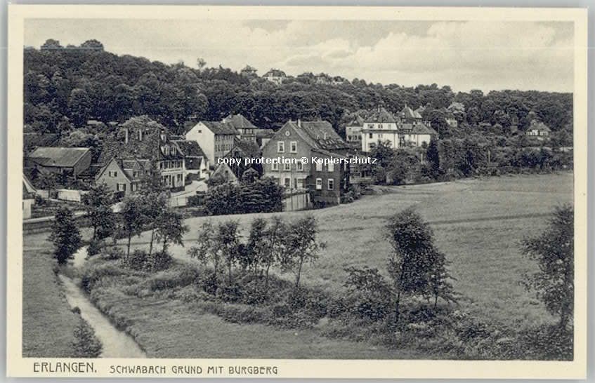 ERLANGEN Bayern Schwabach ungelaufen ca. 1920