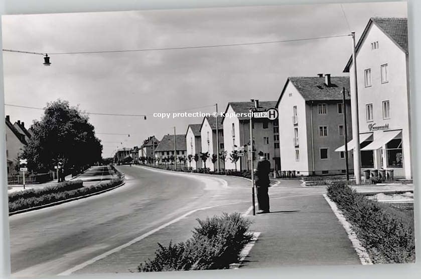 ERLANGEN Bayern Drausnickstrasse ungelaufen ca. 1955