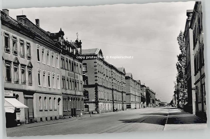 ERLANGEN Bayern Drausnickstrasse ungelaufen ca. 1955