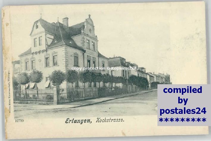Erlangen Kochstrasse ungelaufen ca. 1900