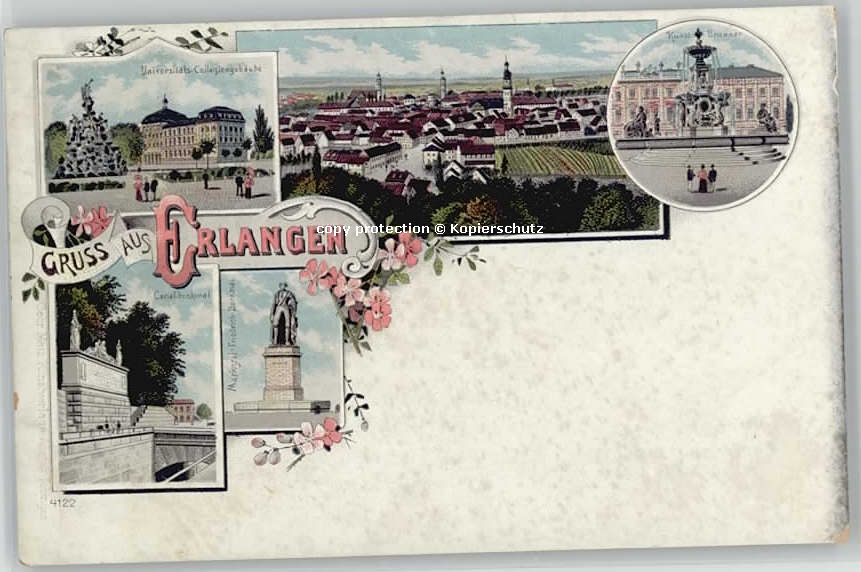 Erlangen Canal Denkmal  Markgraf Friedrich Denkm