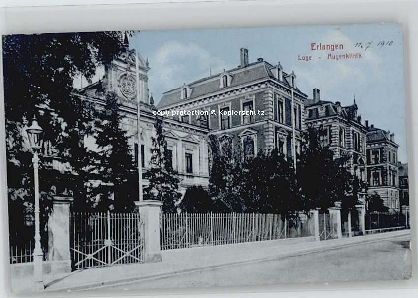 Erlangen Augenklinik ungelaufen ca. 1910