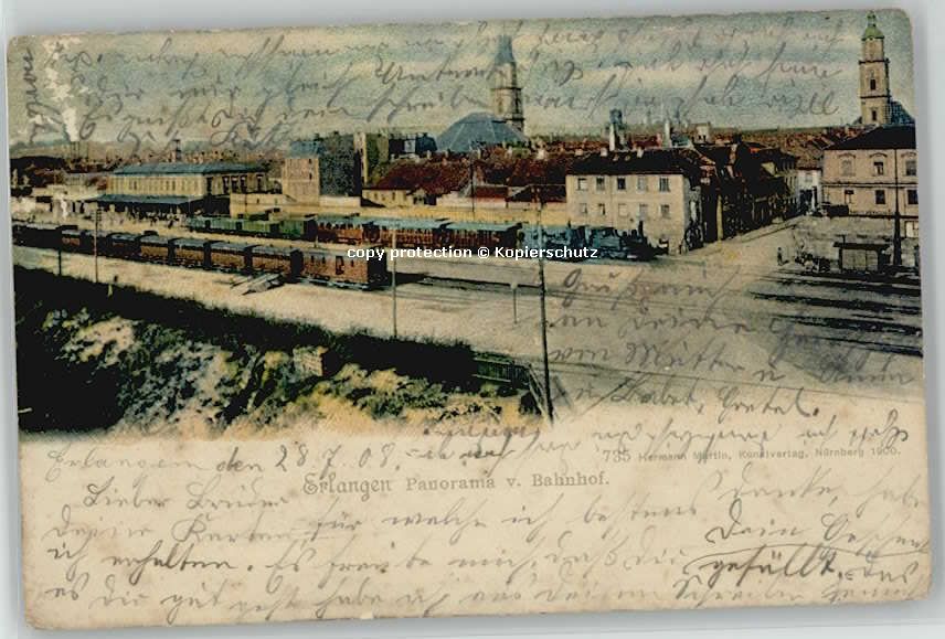 Erlangen Bahnhof x 1898