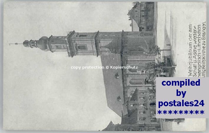 ERLANGEN Bayern Weihejubilaeum o 1921