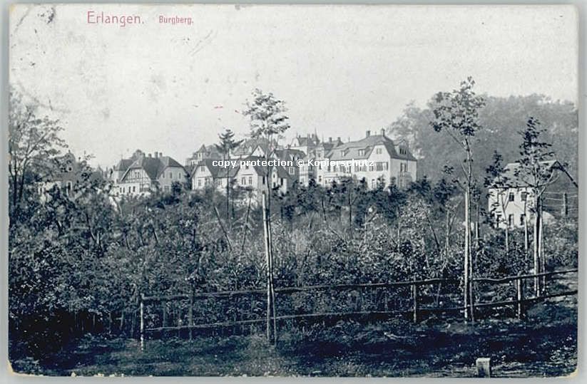 ERLANGEN Bayern Burgberg x 1912
