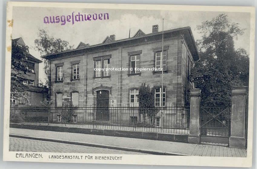 Erlangen Bienenzucht Anstalt ungelaufen ca. 1920