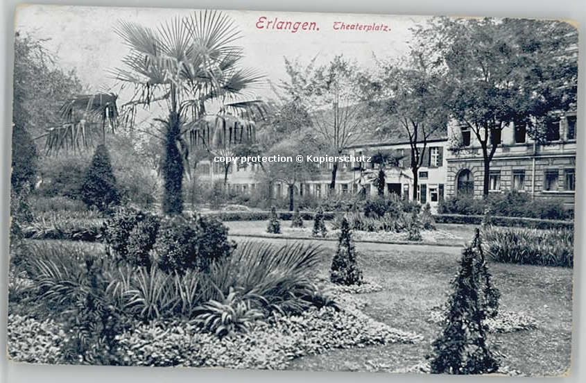ERLANGEN Bayern Theaterplatz x 1915