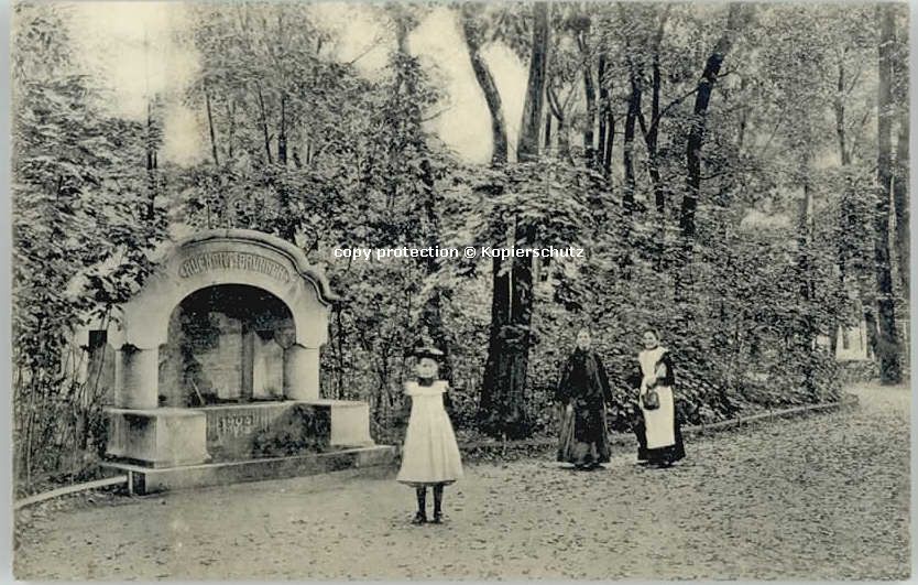 ERLANGEN Bayern Rueckert Brunnen ungelaufen ca. 1910