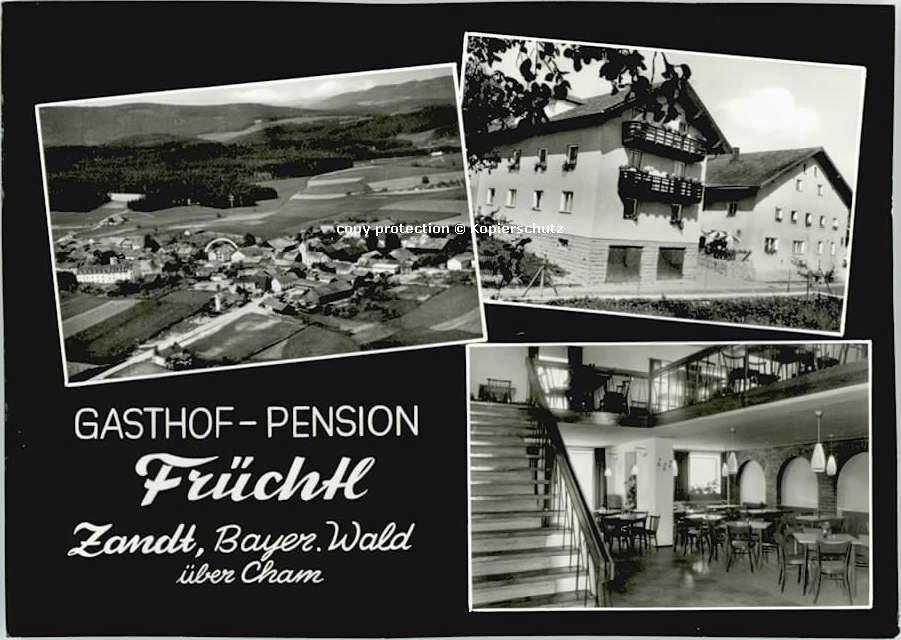 Zandt Oberpfalz Gasthof Pension Früchtl ungelaufen ca.