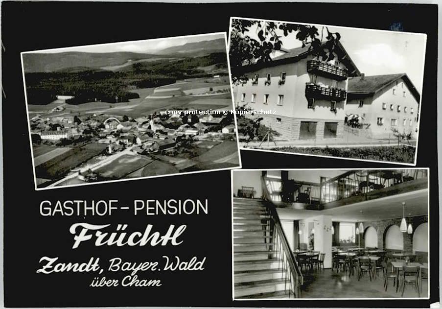 Zandt Oberpfalz Gasthof Pension Früchtl ungelaufen ca.